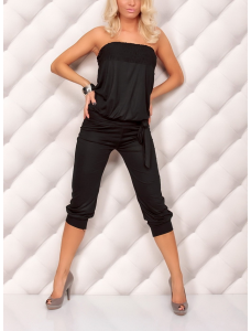 Black Boobtube Jumpsuit